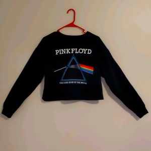 Pink Floyd Black crop top